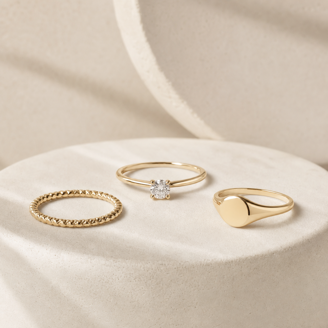 Custom gold jewelry